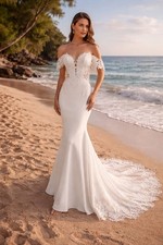 UK Off shoulder Satin Sequins