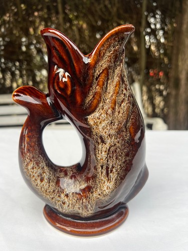 Vintage retro gurgle - fish, jug