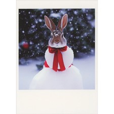Snowman with Red Scarf and