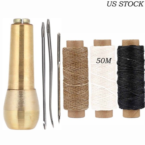 Copper handle leather sewing - leather,