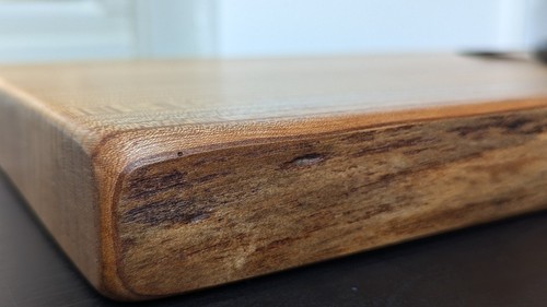 Live edge elm cutting board - elm,