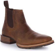 Ariat Hybrid Low Boy Grain Western Chelsea Mens Boot Brown UK 7- 12