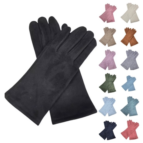 Womens plain gloves solid - plain,
