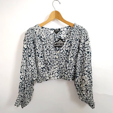 NWT Angie Top Womens's L Blue