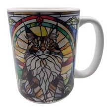 Cat Stained Glass Ceramic Mug