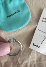 Tiffany & Co T Ring size UK M Silver