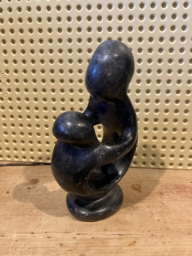 Vintage soapstone mother and - soapstone,