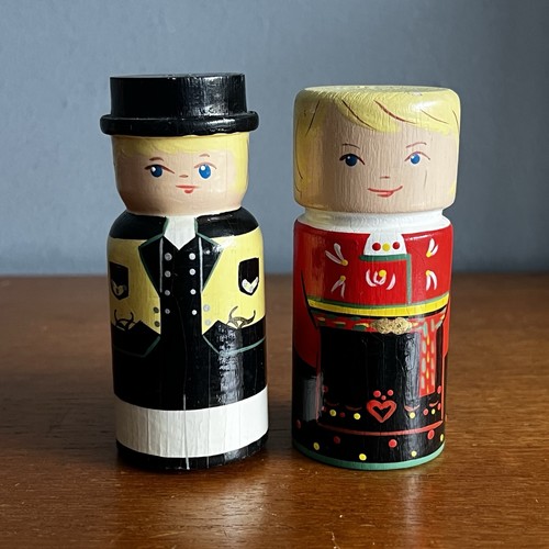 Vintage swedish wooden salt - vintage,