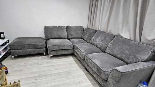 Furniture village grey corner