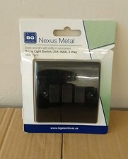 BG Nexus Matt Black 20 Amp 16AX Light Switch NFB43 3 Way