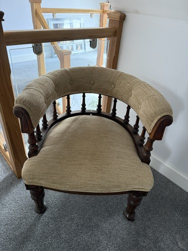 Antique upholstered tub chair - upholstered,