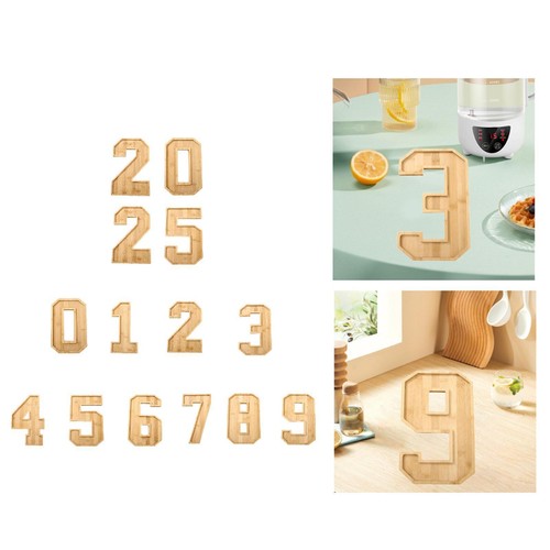 Wooden number serving tray - serving,