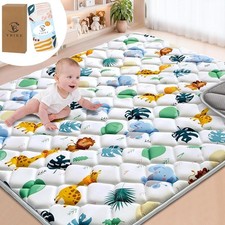 YBIKE Baby Play Mat for Floor, 180x150cm Foldable Large Non-Slip Thick Baby Craw