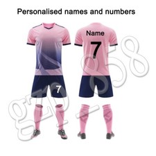 Personalized Football Kids Boys Girls kit Shirt Training Set Birthday Gift