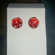 D12 Polyhedral Dice Earrings - 1cm - 1.5cm