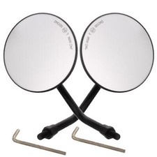 Pair of mirrors universal fits many vehicles black M8 right on both sides