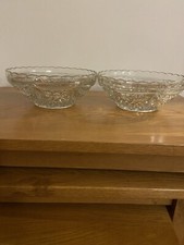 2 Cut Glass Fruit Or Serving
