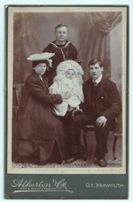Cabinet Card, Family Group with Baby & Man in Sailor Uniform. Atherton, Yarmouth