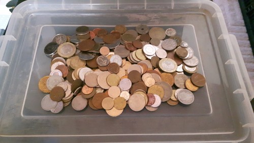 1kg mixed world coins - world, job