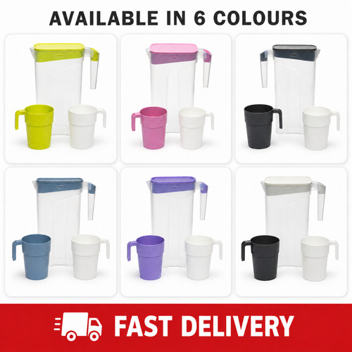 Plastic fridge door jug - 2l,