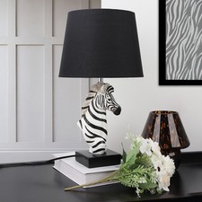 New Black White Zebra Table