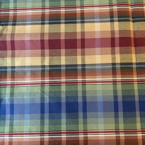 Vtg bold colorful plaid double - bold,