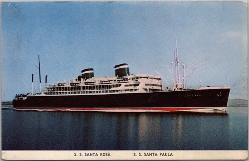 C1950s grace line cruise - line, ship