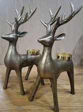 Resin stag tealight - 2×,