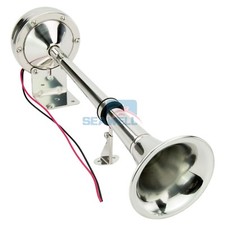 Marine Car Truck Trumpet Horn Stainless Steel Single Boat Horn 12V