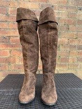 Yin- Italian, Brown Suede, Thigh  High Boots Size 40 - 6.5uk in VGC