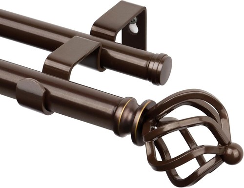 Double curtain rod - double,