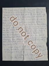 Letter To Reg Kray From John Paton Re Prison Transfer 