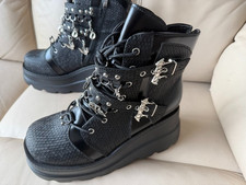 Ladies Goth Platform Boots