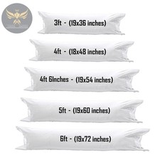 Bolster Pillow Long Orthopedic Body Support Comfort Cushion 3Ft,4Ft,4Ft6,5Ft,6Ft