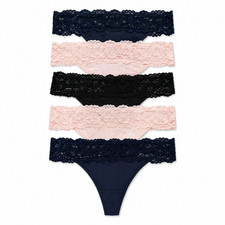 Ladies 5 Pack Thongs GEORGE