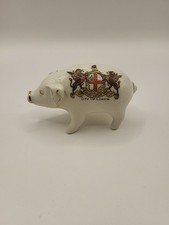 Vintage Crested China Pig City of London Crest  " Lord Direct Us "