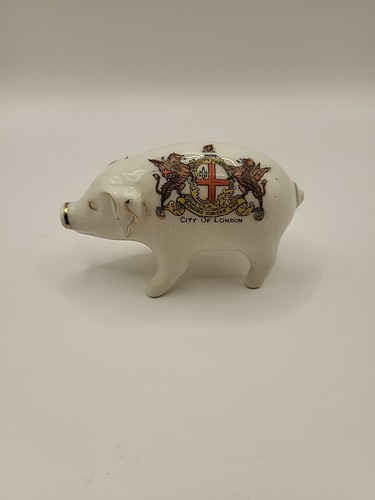 Vintage crested china pig city - vintage,