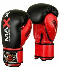Maxx® Maya Leather Boxing Gloves MMA Training Fight Sparring Glove Ufc 14 OZ