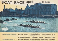 Vintage Railway Poster Old