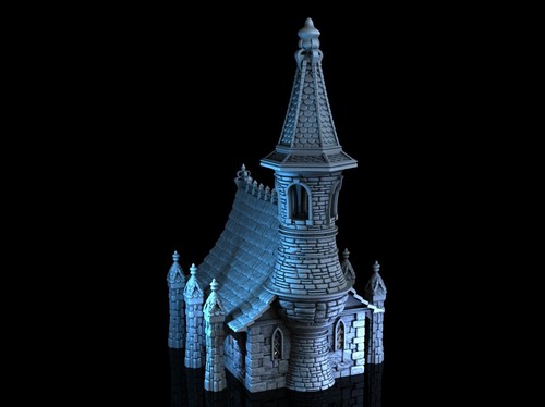 28mm fantasy church chapel - church,