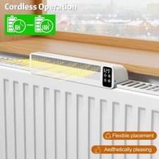 Smart Radiator Fan - Portable Radiator Fan - Cordless, Rechargeable & Automatic