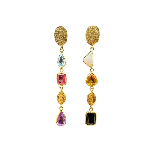 Vintage stern multi gem 18k - stern,
