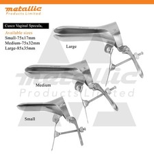 Cusco Vaginal Speculum Dilation Exam Surgical Gynecology Small Medium Large Set