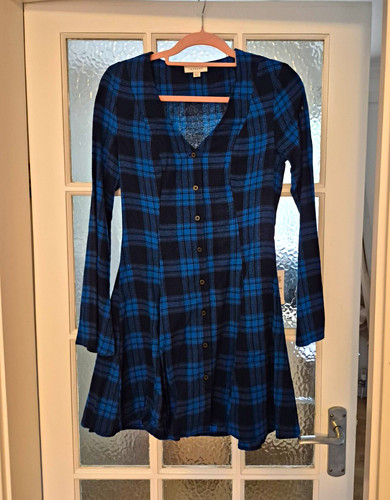 Topshop plaid flannel skater - topshop,