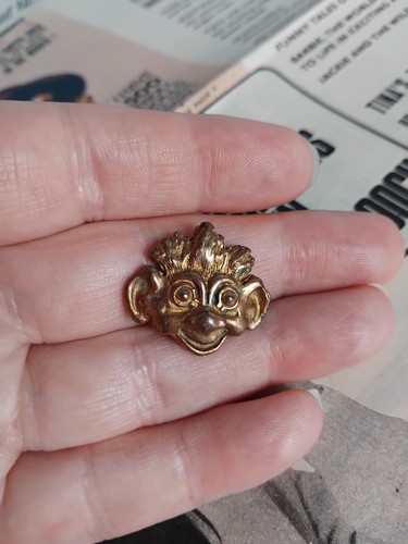 Rare vintage gold tone troll - rare,