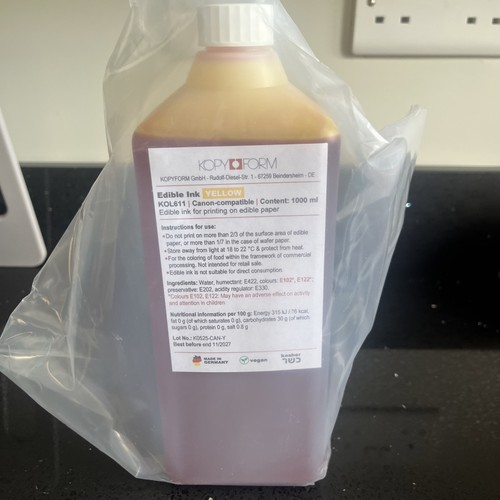 Kopyform edible ink - ink, yellow