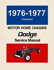 1976 1977 Dodge Class A Motorhome Chassis Shop Service Repair Manual Book Guide
