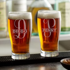 Personalized Beer Pub Glass 16