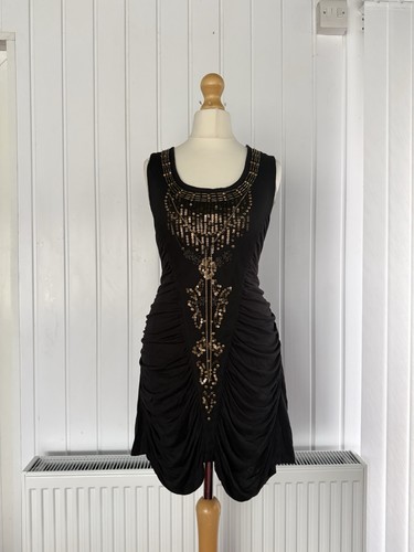 Black 1920s vibe mini - black,
