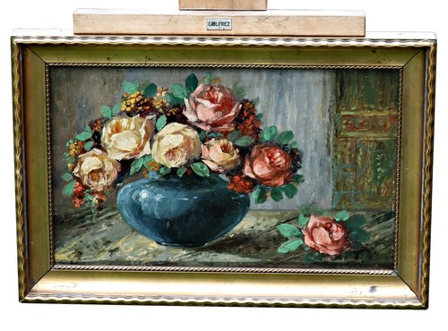 Oil cardboard painting - oil,